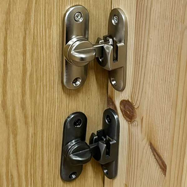 가구가구또가구 미닫이겸용 문잠금장치4369 오도시 잠금쇠 잠금걸이 다용도 걸고리 서랍장 사물함, 니켈, 1개 5,500원