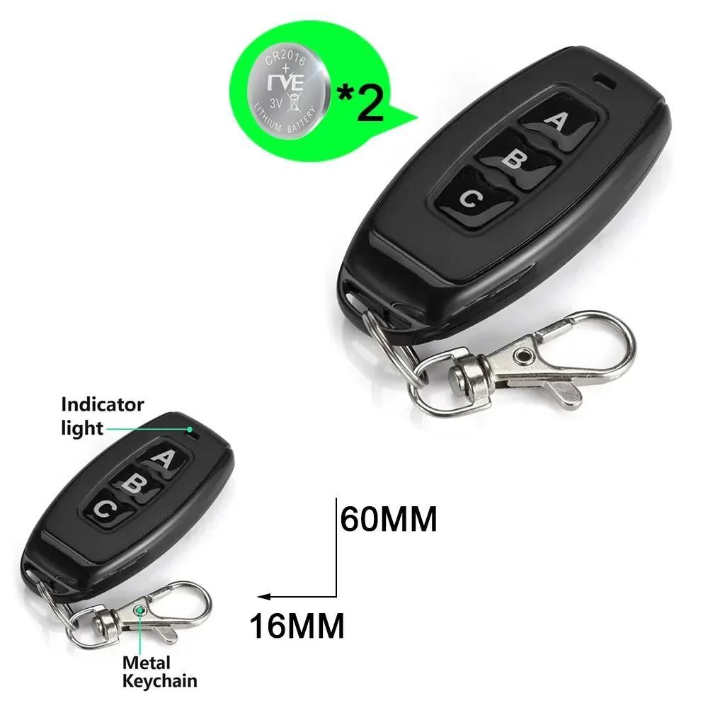 원격스위치 스마트전등스위치 IOT원격 RF 433Mhz 무선 리모컨 라이트 스위치 푸시 단추 벽 AC 110V 220V 릴레이 리시버 램프용 최대 100M 제어 15,500원