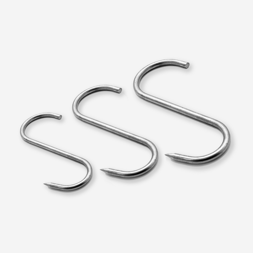 스텐 정육 S고리 (9파이/10파이/12파이) 육가공 정육점 고기걸이 다용도 후크 정육고리 4,400원