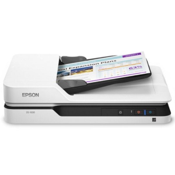 [EPSON] 엡손 평판스캐너 DS-1630 (A4/CIS방식/1200dpi/자동급지장치/ADF급지량50매/양면스캔/연결방식USB3.0/흑백25ppm/컬러25ppm/무게4.1kg), DS-1630 482,000원