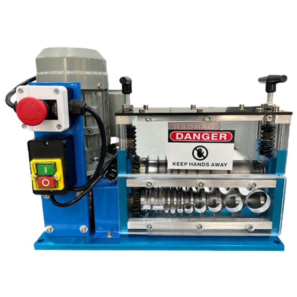 자동전선탈피기 750W 폐전선피복기 투명아크릴창 10홀 전선까는기계 피복제거기 545,000원