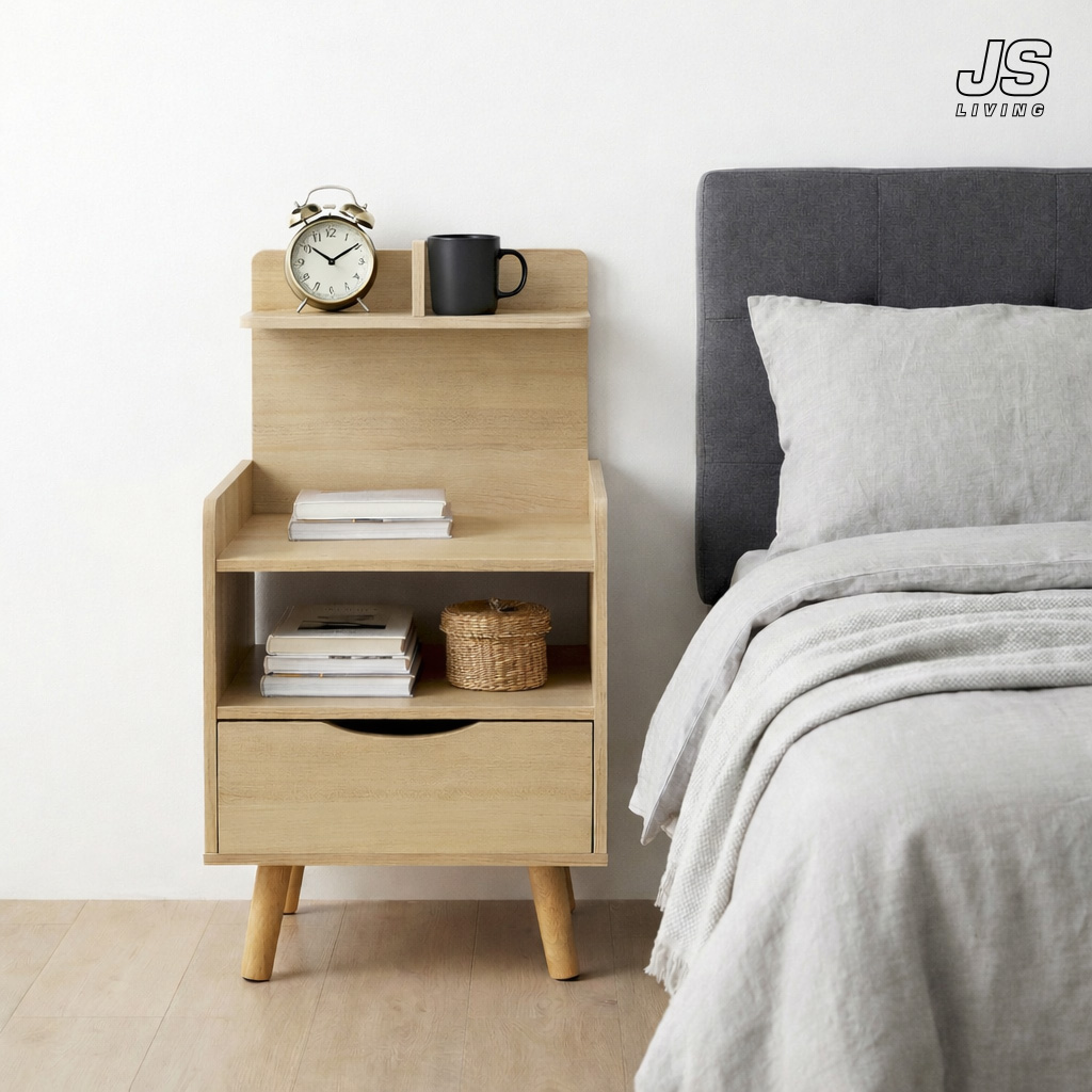 JS리빙 침대 협탁 거실 서랍장 원목 인테리어 수납장 다용도 수납 선반 소파 사이드 테이블 정리대 침실 4단 베드 정리함 미니 화장대 @JSLIVING&8940632131 26,800원