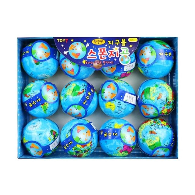 (TOY7)1000 지구본 스폰지공 12개입X1갑 스펀지공 말랑이공 장난감 동물놀이감 1(개) 4582 PC 단일상품 16,700원