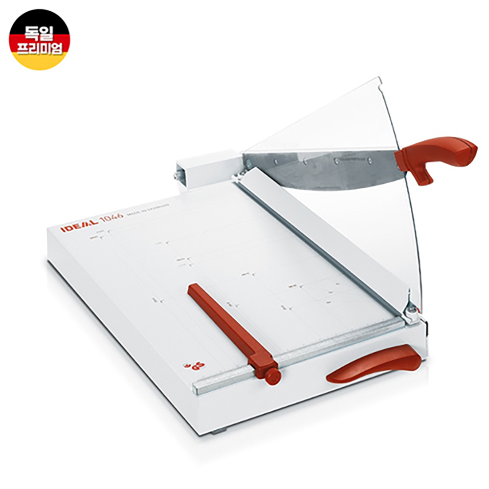 A3작두형재단기 IDEAL 1046  직선 독일정품 인체공학 특수칼날 사무실/관공서/오피스 l 문서 종이 책 절단기 615,000원