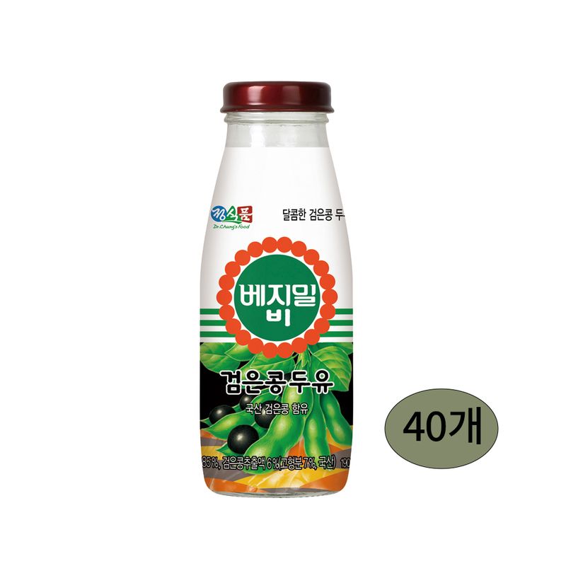 베지밀 달콤한 비 검은콩 두유(병) 190ml x 40병 60,290원