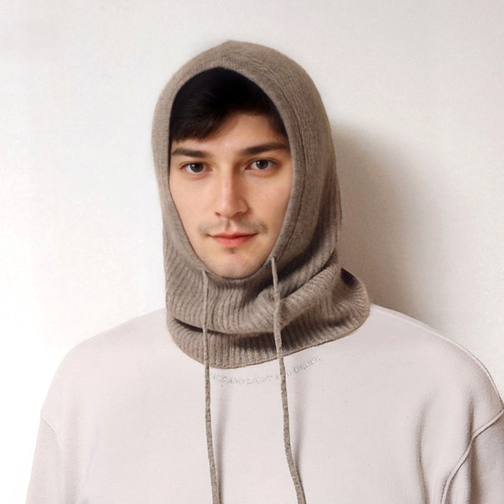 [NIVADA] 니바다 8004 캐시미어 100% 남녀공용 바라클라바 브라운, 단품 109,000원