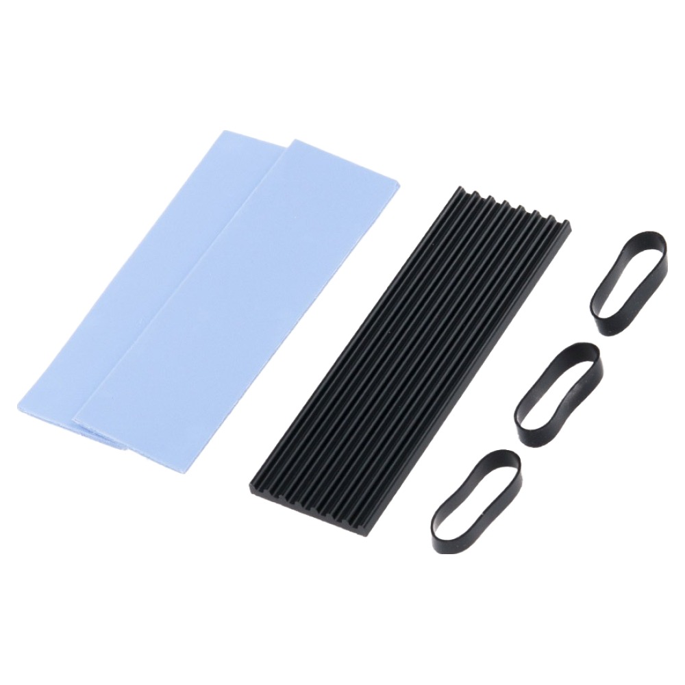 컴스 M.2 SSD 방열판 + 열전도 써멀패드 2p + 고무밴드 3p 발열방지 세트 NVMe NGFF IH350 3,710원