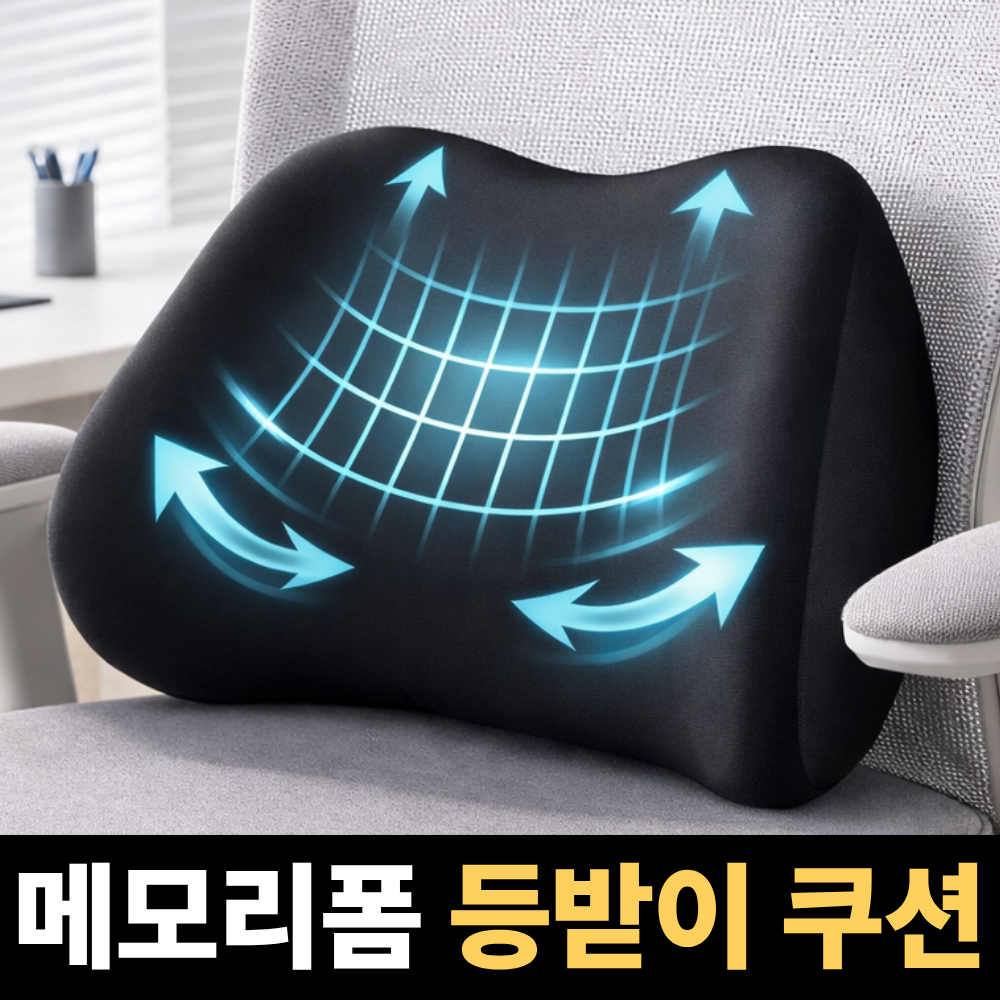 라인오브 메모리폼 허리 등받이 쿠션 7,900원