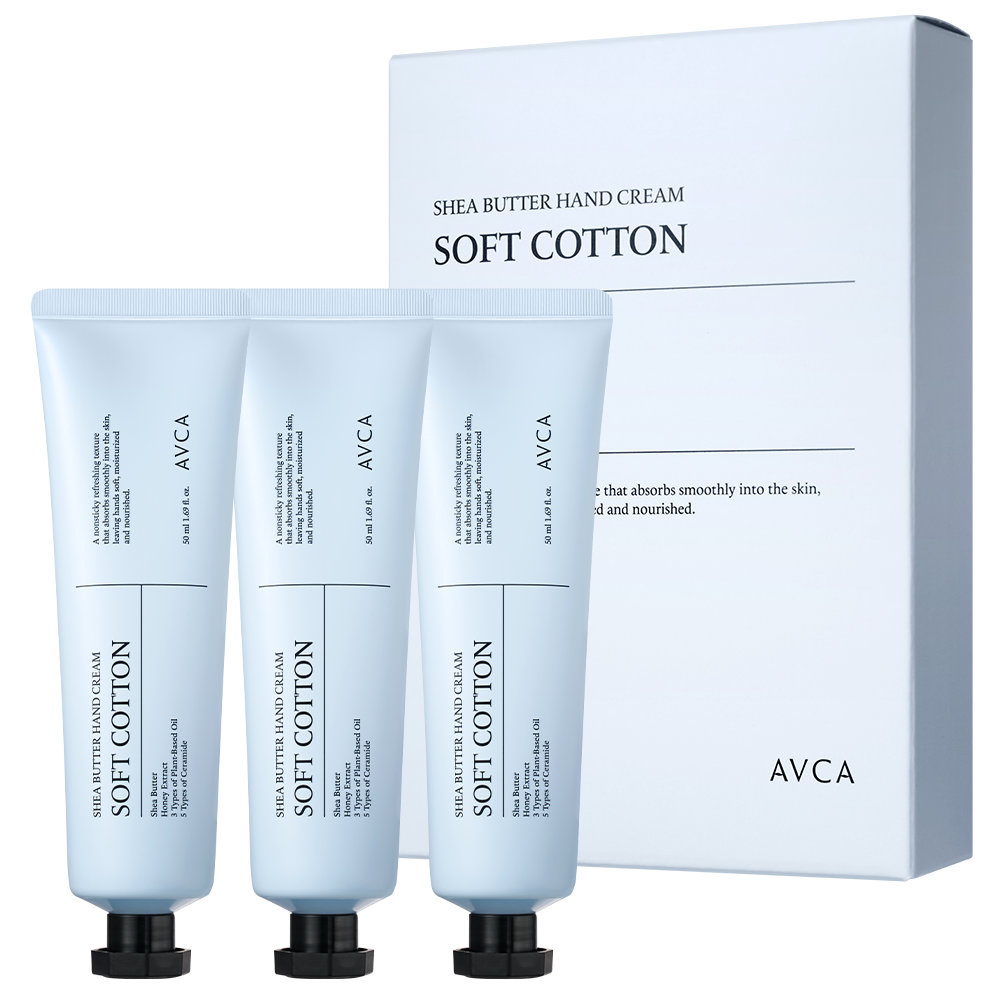 아브카 시어버터 핸드크림 소프트 코튼, 3개, 50ml 7,900원