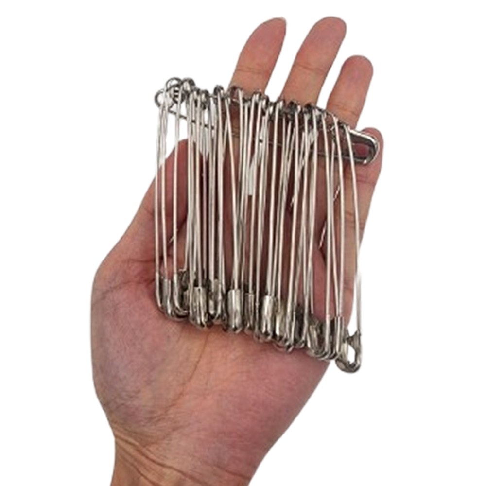 8.5cm 빅사이즈 대형 옷핀 침구 이불 짱짱한 고정가능, 실버, 20개 8,200원