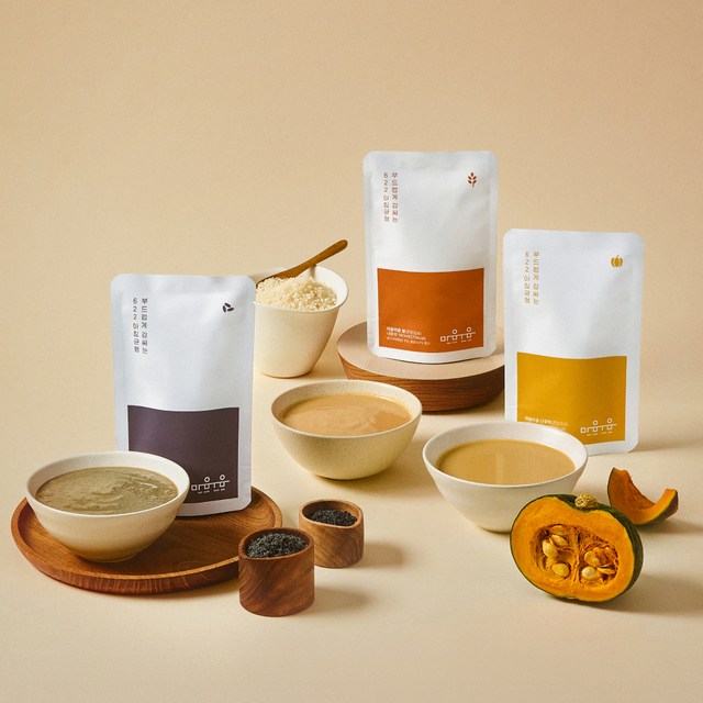 마음미음 우리쌀 영양균형미음 3종SET (1SET 당 쌀,단호박,흑임자 각 10개, 총30개), 90개, 190ml 175,400원