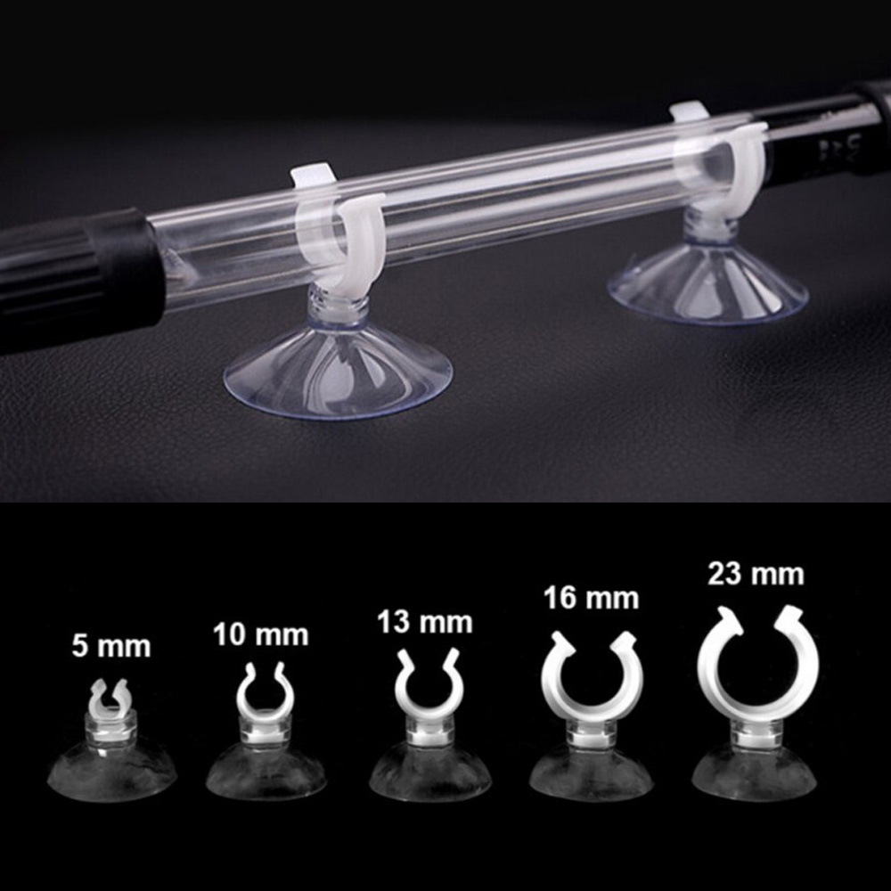 수족관 에어호스 고정 클립 큐방 흡착 고무 어항 호스 튜브 부착 걸이 흡착판 400원