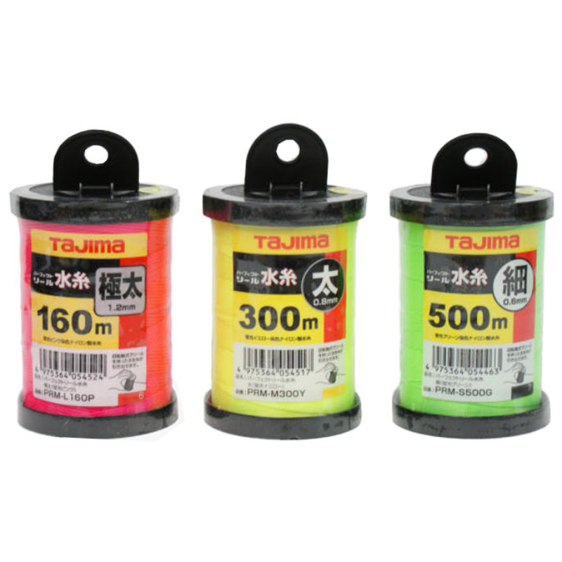 타지마 먹실 0.8x300m 형광 노랑 PRM-M300Y 형광 핑크 PRM-M300P 형광 녹색 PRM-M300G, 1개 11,500원