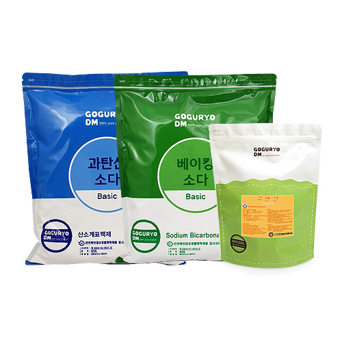고구려디엠 베이직 3종셋트(과탄산 5kg+베이킹5kg+구연산2kg=12kg), 1개 23,200원
