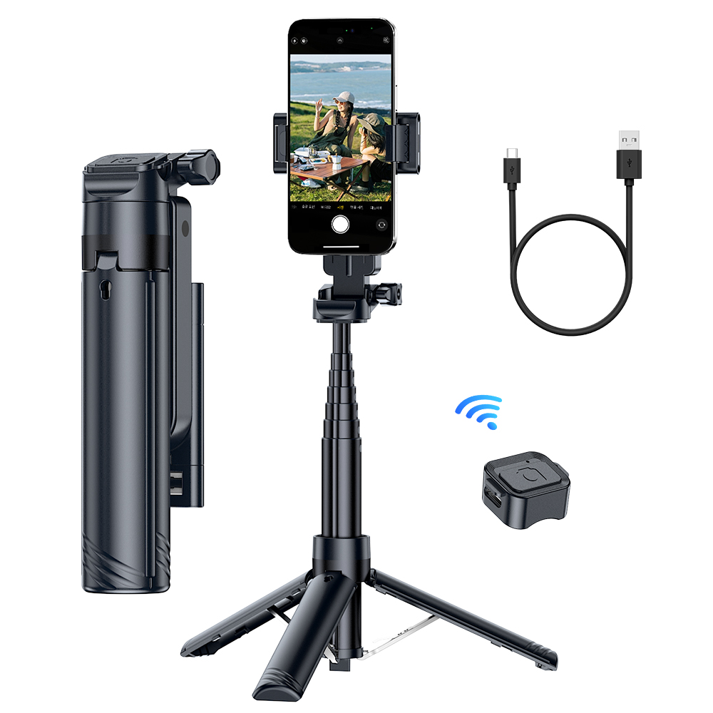 NICESUN 원터치 미니 블루투스 초경량 휴대폰 셀카봉 삼각대 90cm M56 15,800원