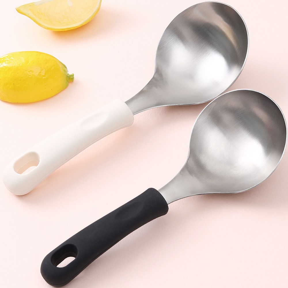 파쿠젠 1+1 스텐304 실리콘손잡이 스텐국자 서빙스푼 전현무 국자 아이보리 블랙 13,900원