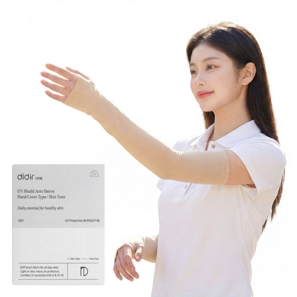 디디르 피부친화 자외선차단 암웨어 양손등형 스킨컬러 살색 아이스 쿨토시 패션 팔토시 살토시, 1개, 스킨색 19,900원