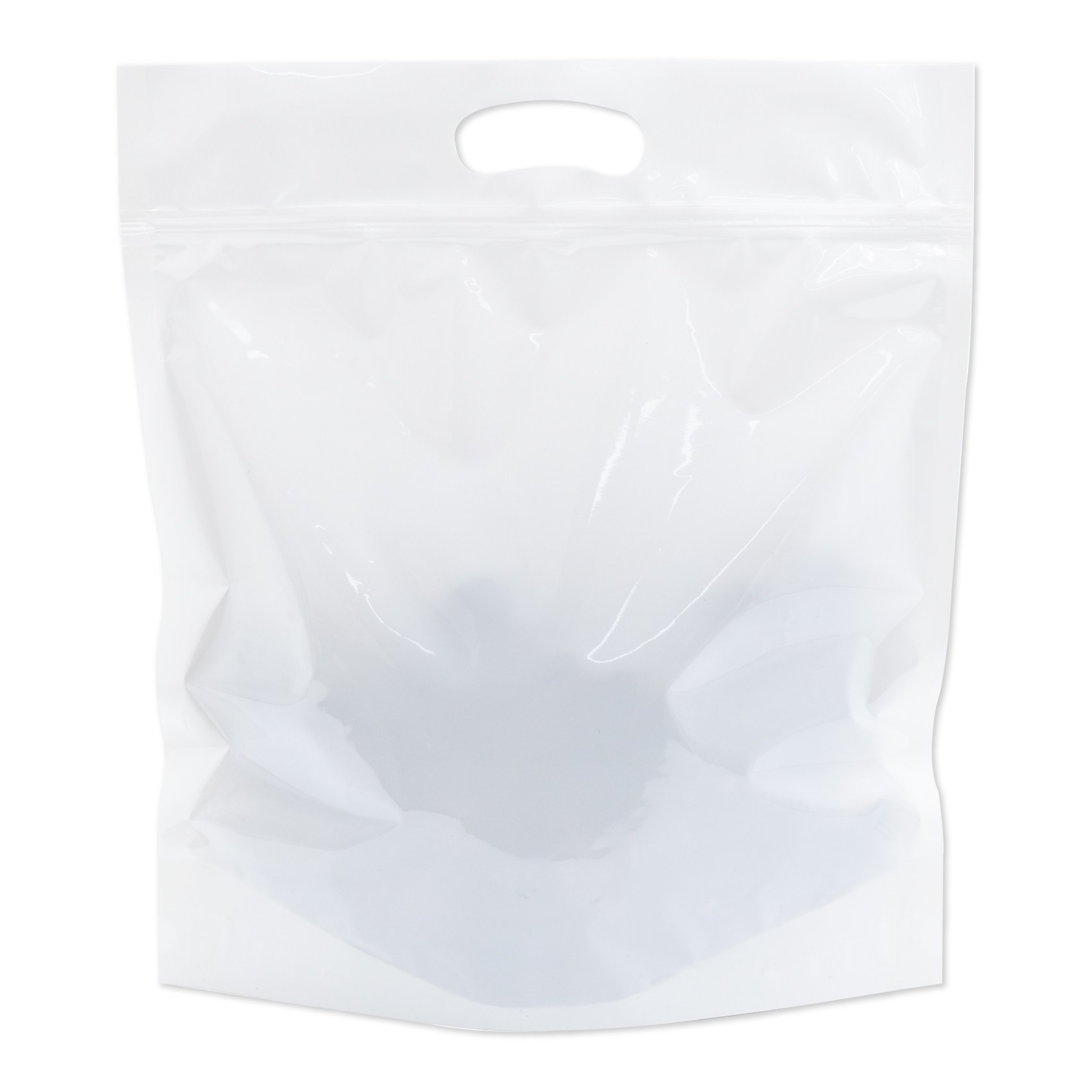 유백 지퍼스탠드봉투 선물용 포장지 100매 25,000원