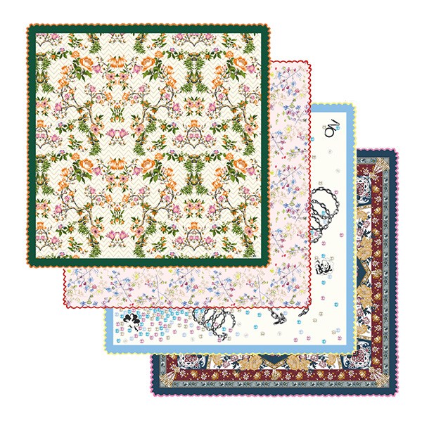 국내생산 / 손수건 10개 엠보큐티 / 플라워 앤틱 클래식 패턴 / 단체 손수건 / 꽃무늬 34,000원