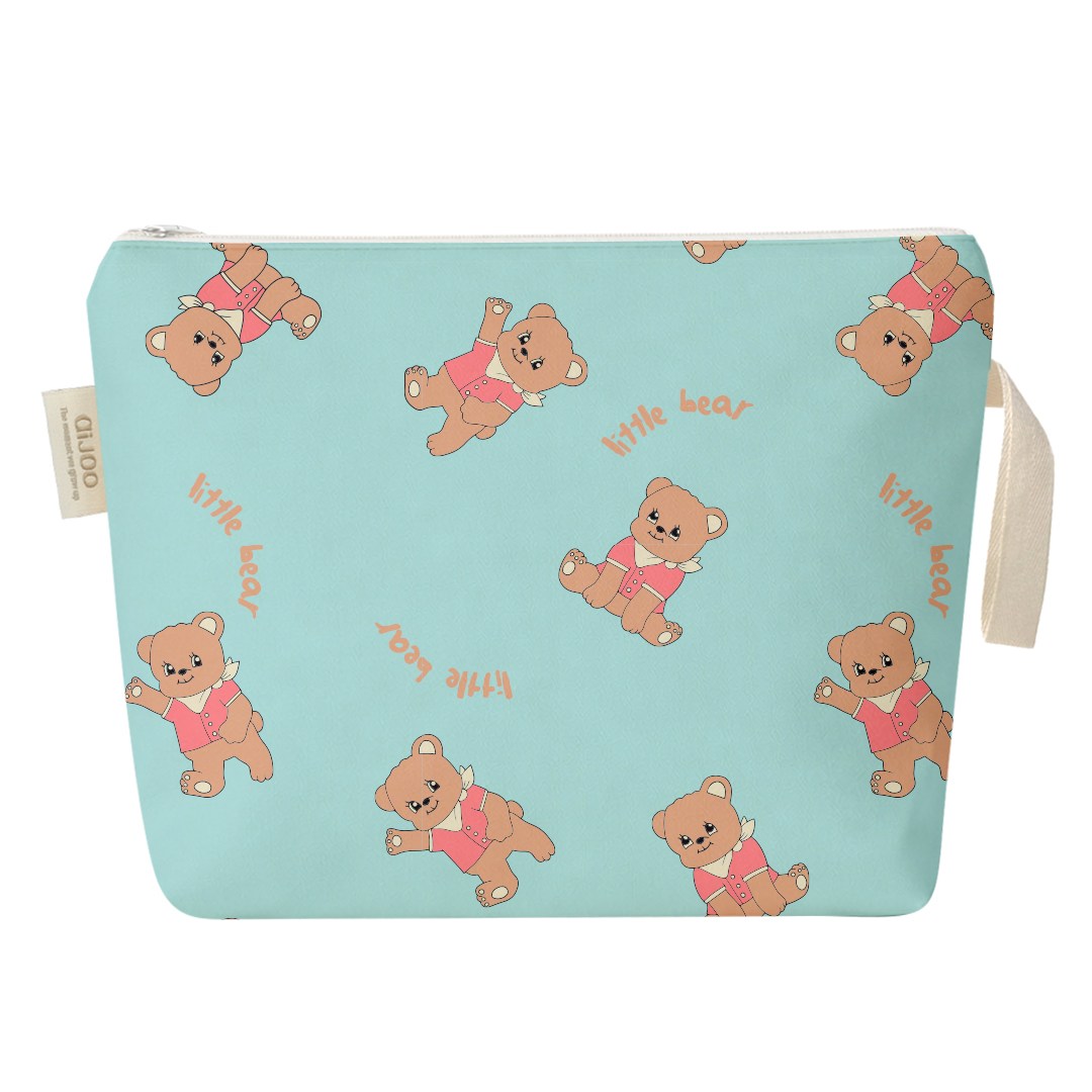 아이주 항균 파우치 식판 가방 어린이집 답례품 생일선물 기저귀 소지품 미니 지퍼 주머니, 리틀베어 11,900원