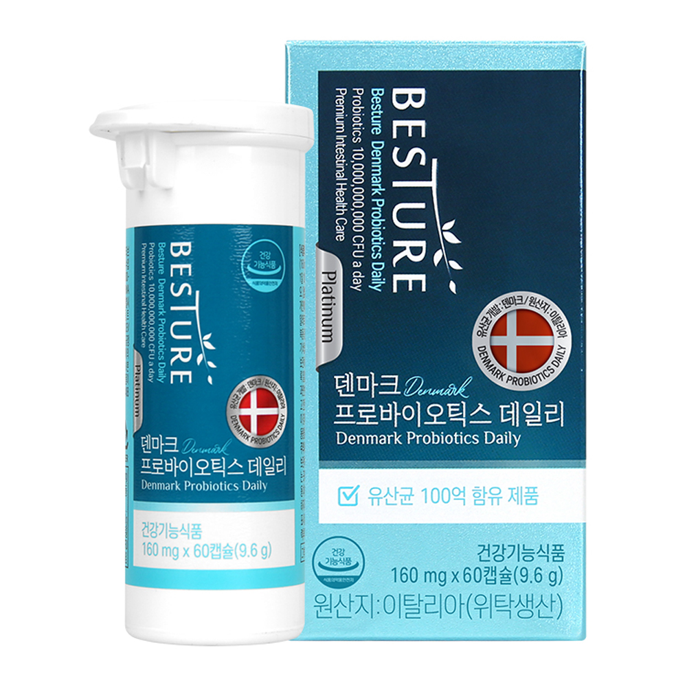 베스처 덴마크 프로바이오틱스 데일리 9.6g, 60정, 1개 21,750원