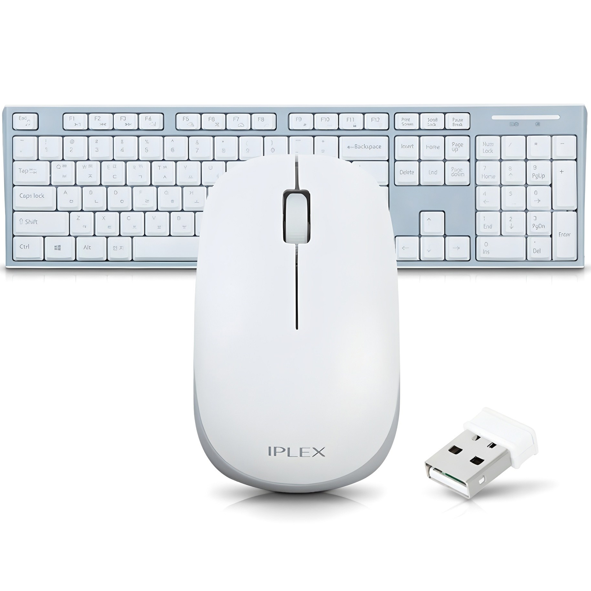 아이플렉스 무선 키보드 마우스 세트, RK-3000C, 화이트, 일반형 14,170원