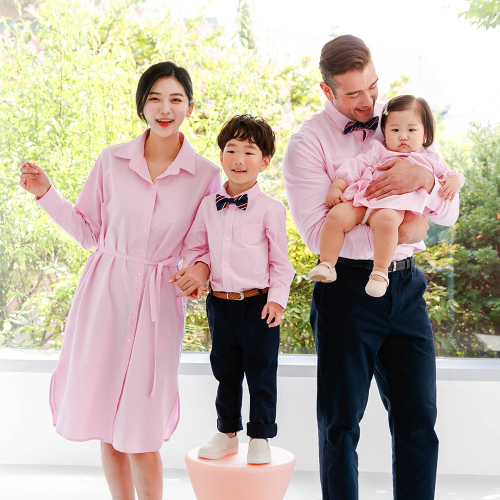 미쏘아 패밀리룩 핑크컬렉션 가족커플룩 돌촬영룩 가족셔츠 27,900원