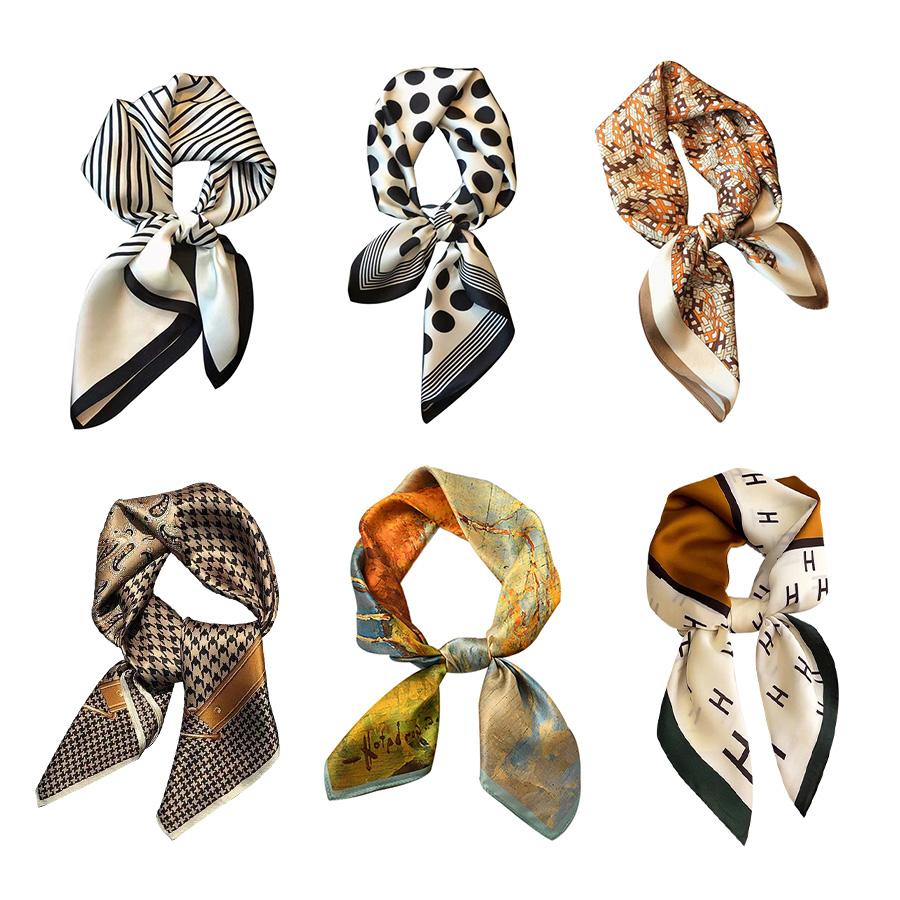 미니 여성 쁘띠스카프 봄 가을 실크스카프 3,500원