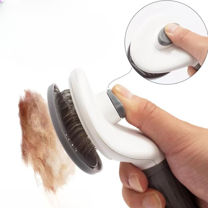 오피모 털날림없는 반려동물 원터치 브러쉬, 1개, 그레이 4,900원