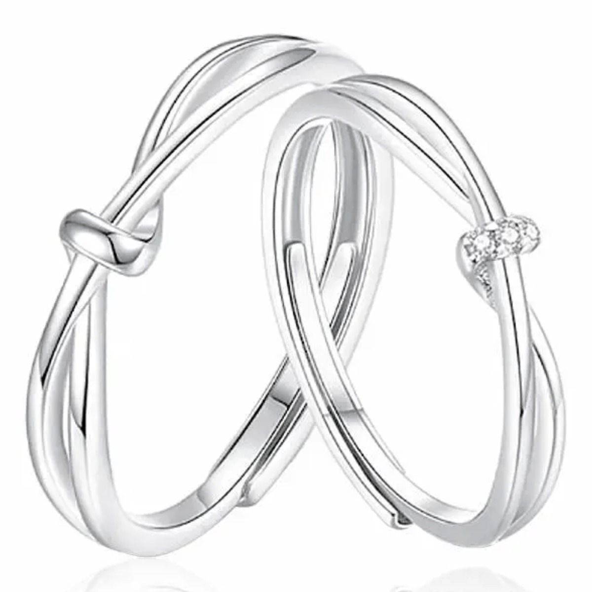 999 순은 쌍생 매듭 커플 반지 여성 은반지 s999 국산 커플링 선물추천 52,980원