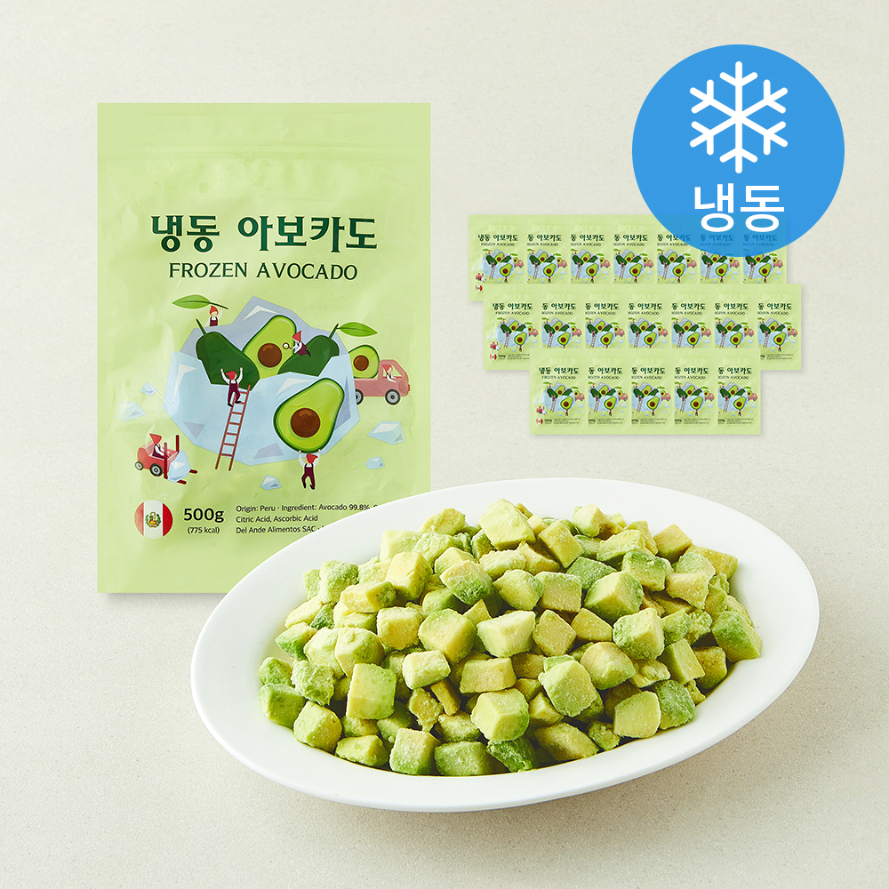 [로켓프레시] 웰프레쉬 아보카도 (냉동), 20개, 500g 99,000원