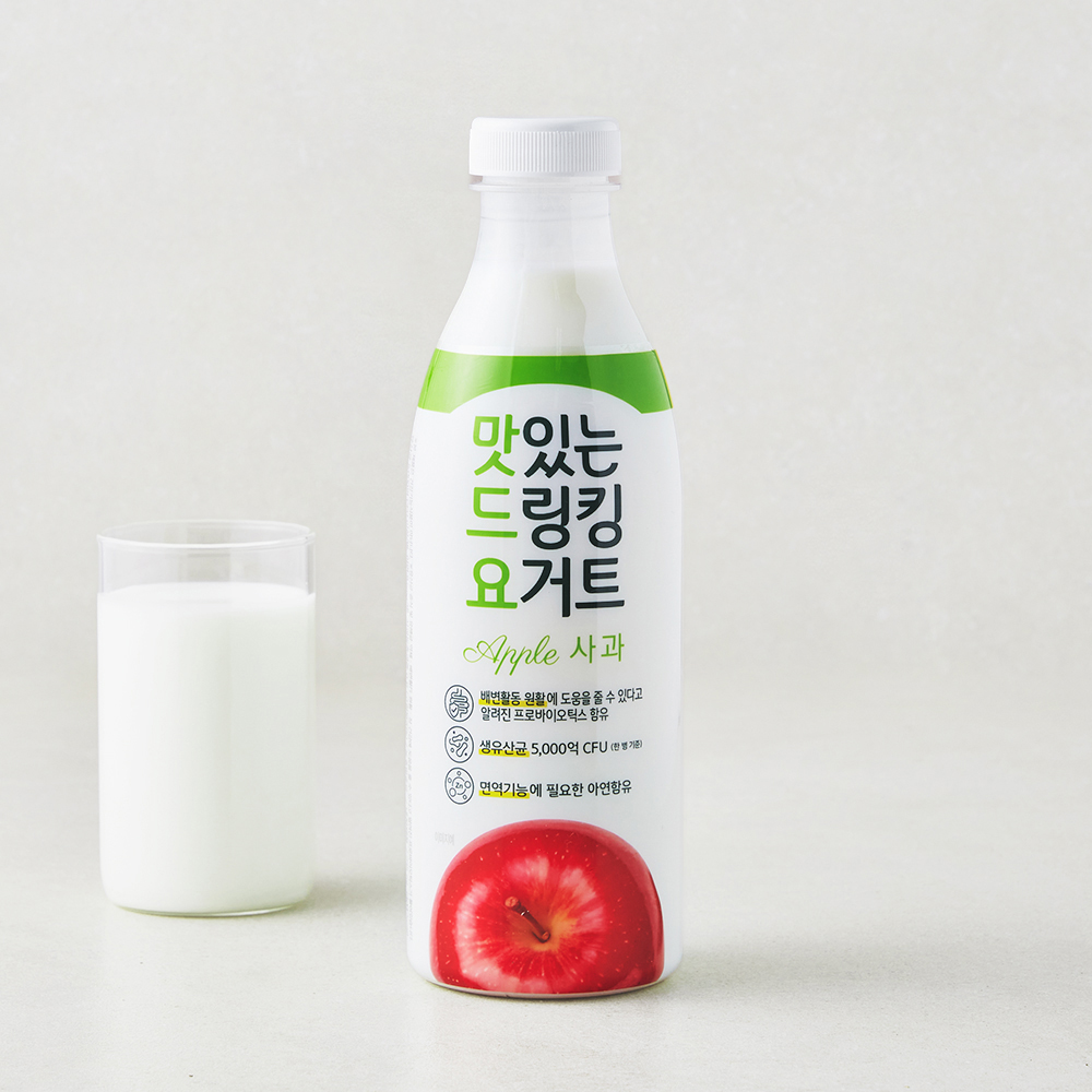 [로켓프레시] 남양유업 맛있는 드링킹요거트 사과, 1개, 1개입, 735ml 3,480원