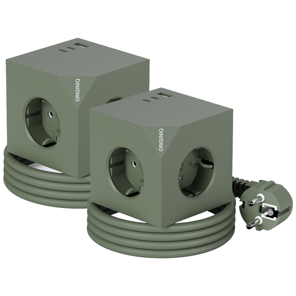 오리지니크 고속충전 고용량 멀티어댑터 USB 유선 멀티탭 3.0m 2개세트, 딥그린X2개(유선3.0M), 1개, 3m 137,930원