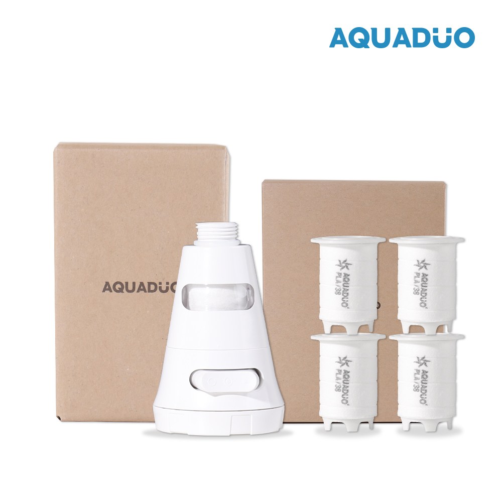 아쿠아듀오 주방정수헤드 SF-7000거위목수전형 + PLA생분해 리필필터 4개 43,800원