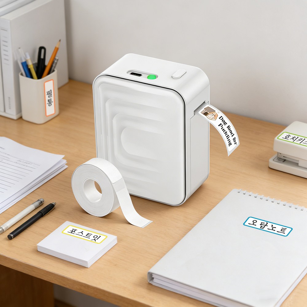 에비크 라벨프린터 휴대용 블루투스 무선 미니 스티커 프린터기 24,800원