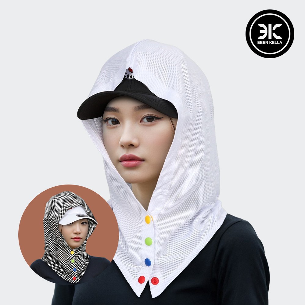 [에벤켈라]메쉬 후드 후드형 햇빛가리개, 블랙 23,280원