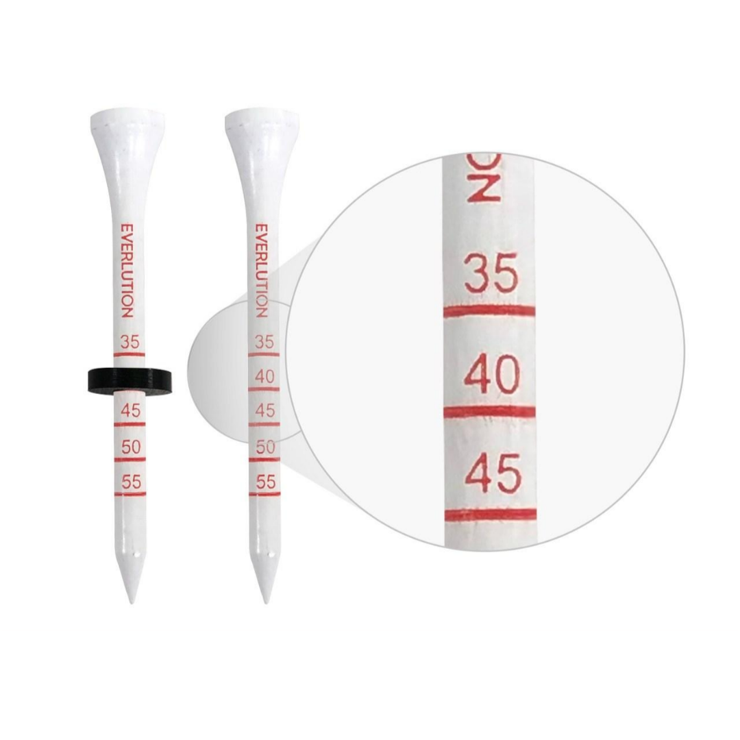 플라스틱 눈금 골프티 스크린골프 동일규격 롱티 에벌루션, 흰색+빨강, 1개 11,900원
