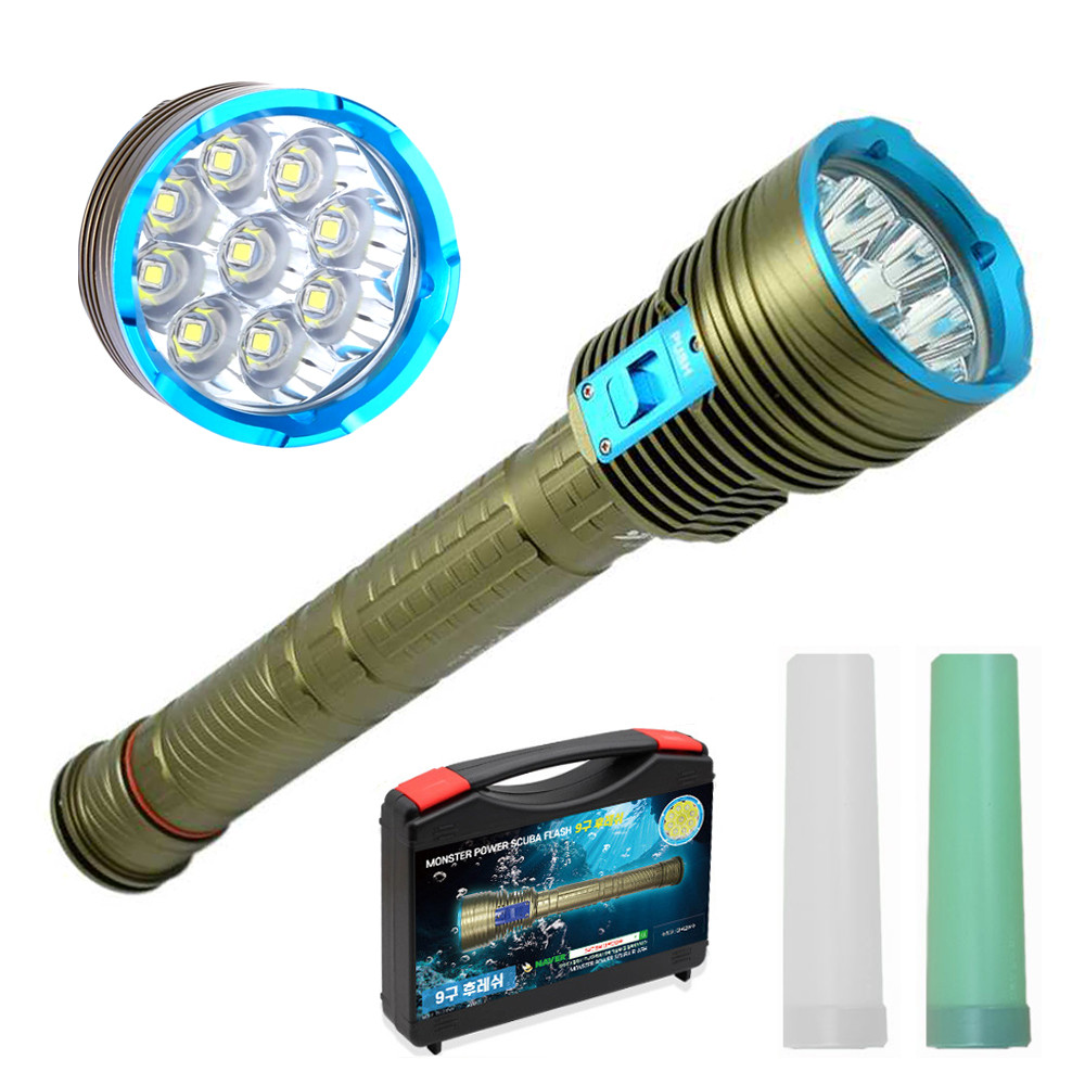몬스터파워 9구 수중랜턴 해루질써치 랜턴 대륙의실수 93,400원