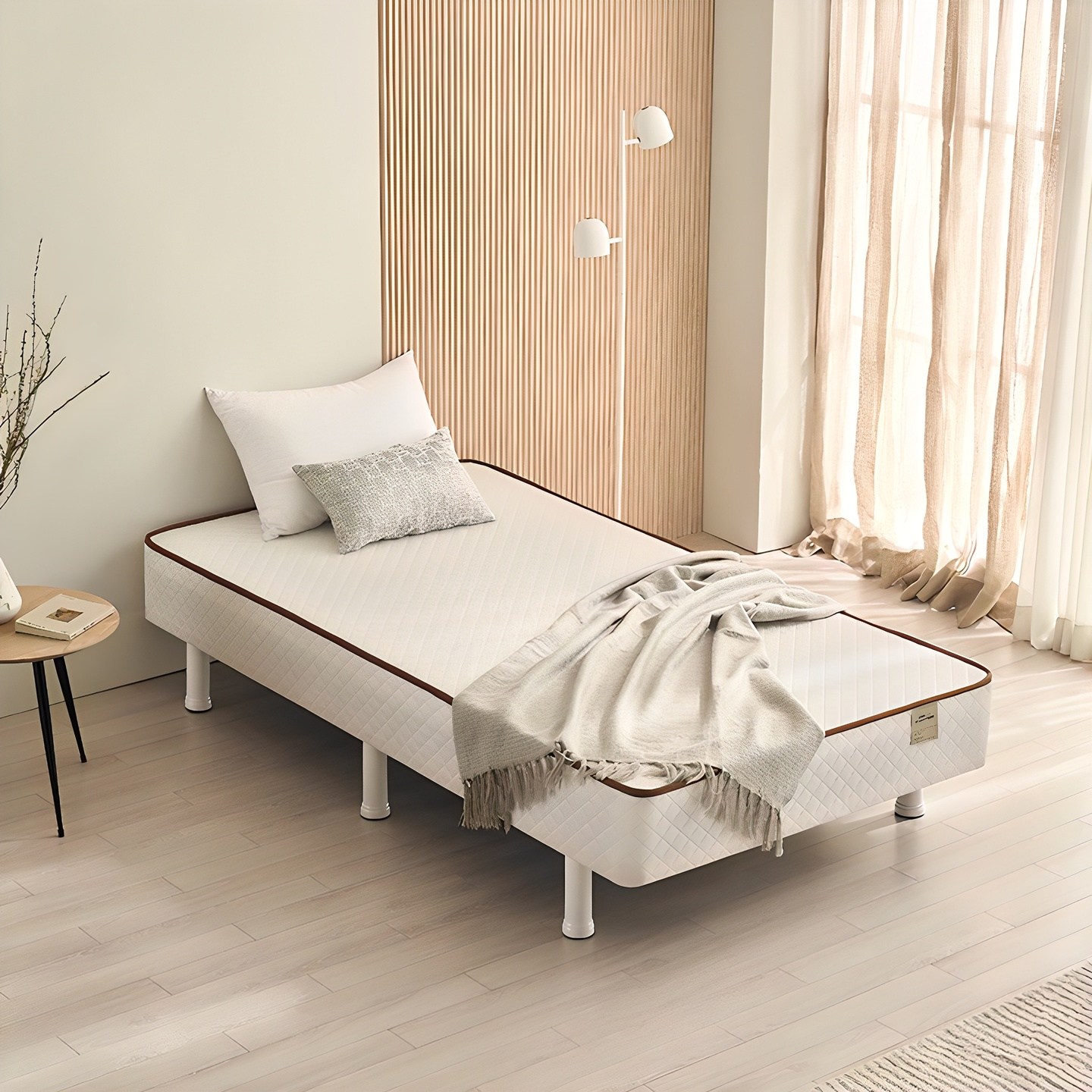 삼익가구 탄탄한 본넬스프링 일체형 침대 매트리스 화이트 방문설치 139,000원