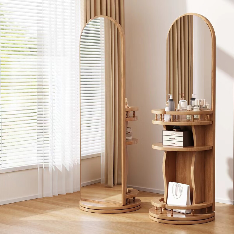 H N Quality Home  스탠딩 전신거울 화장대 겸용 360도 회전 가능 (공간절약 디자인) 140,000원