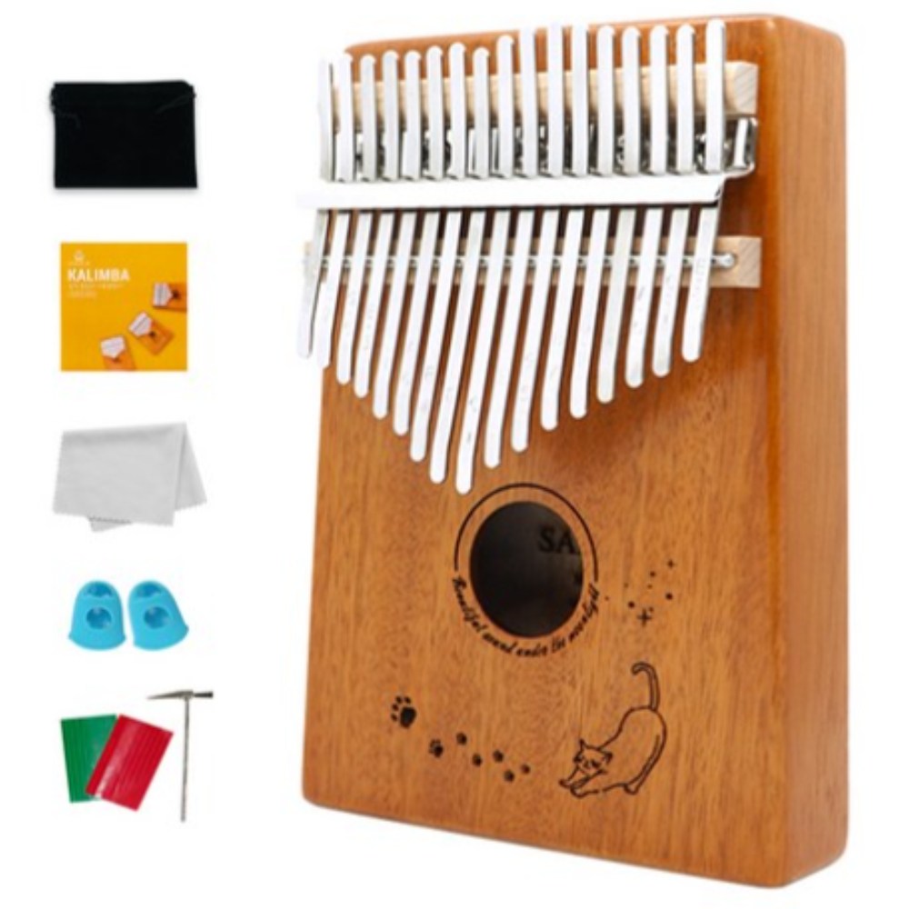 삼익악기 고양이 올솔리드 마호가니 17키 칼림바 세트 SKLB-17 74,380원