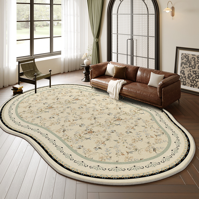 Radearl 사계절 빈티지 북유럽 비정형 러그 인조 양모 쇼트파일 워셔블 거실 카페트 108,000원