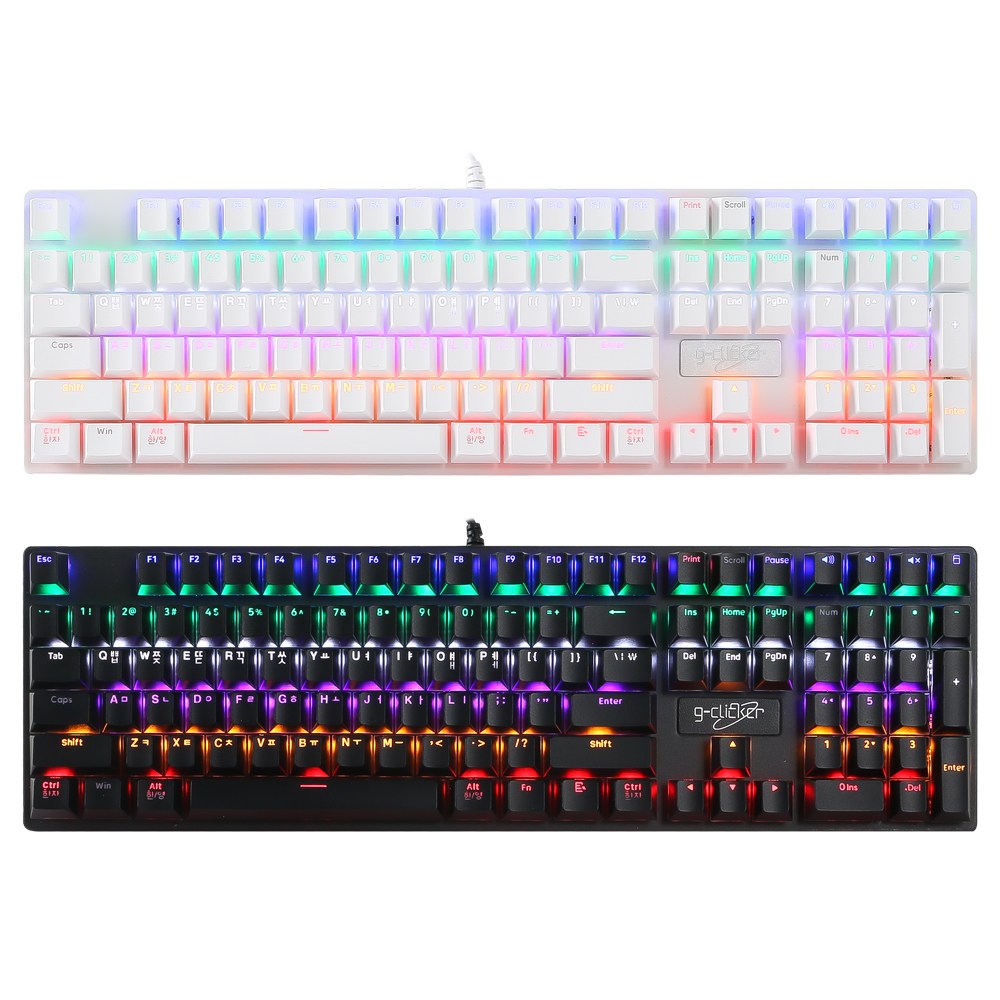 지클릭커 슈퍼히어로 GK-580X 풀배열 게이밍 기계식 키보드 108키 27,400원