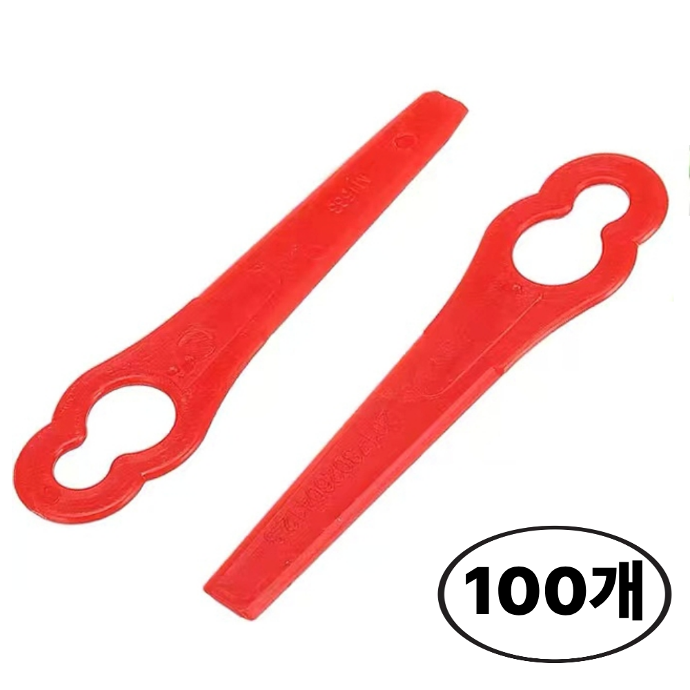 예초기플라스틱날 예초기 제초기 교체용 플라스틱 이도날 트리머용 커터 날, 100개 14,900원