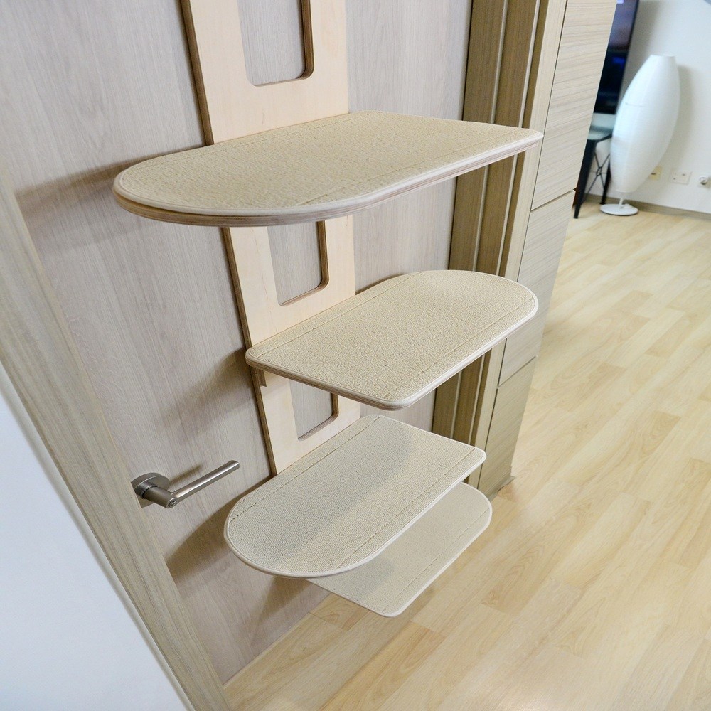 우드팟 고양이 프리미엄 분리형 문걸이 캣타워세트(아이보리), 1개, 자작 150,000원