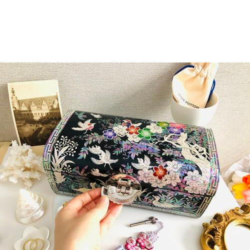 아몰레드 라운딩 고급 자개보석함 예물함 파워스톤보관함 친정엄마선물 며느리선물 249,000원