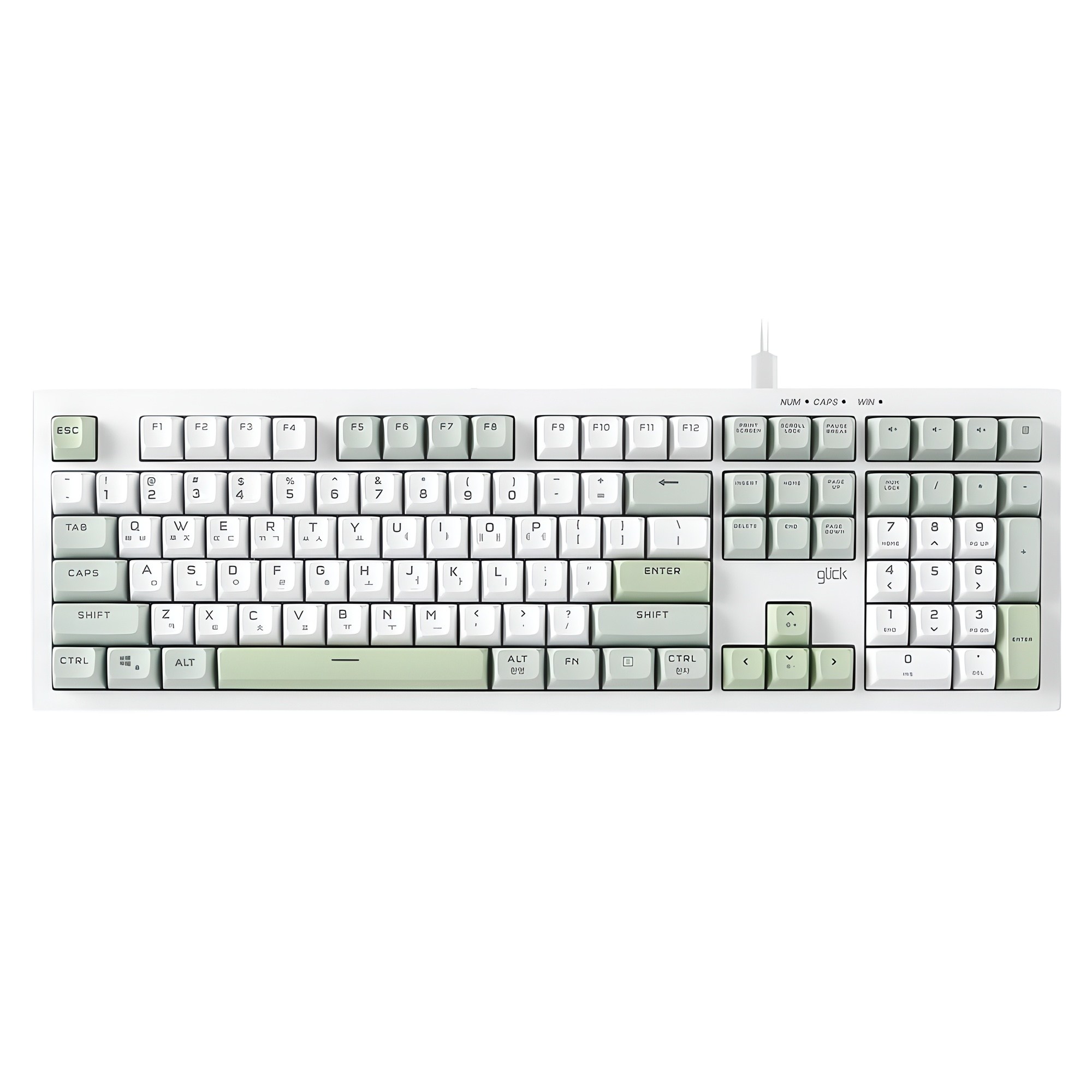 지클릭커 오피스프로 사일런스 M RGB 무소음 방수 유선 키보드 19,800원