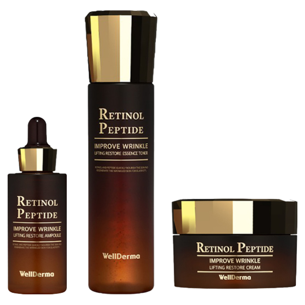 웰더마 레티놀 펩타이드 리프팅 리스토어 앰플30ml + 에센스 토너150m + 크림50g 81,550원
