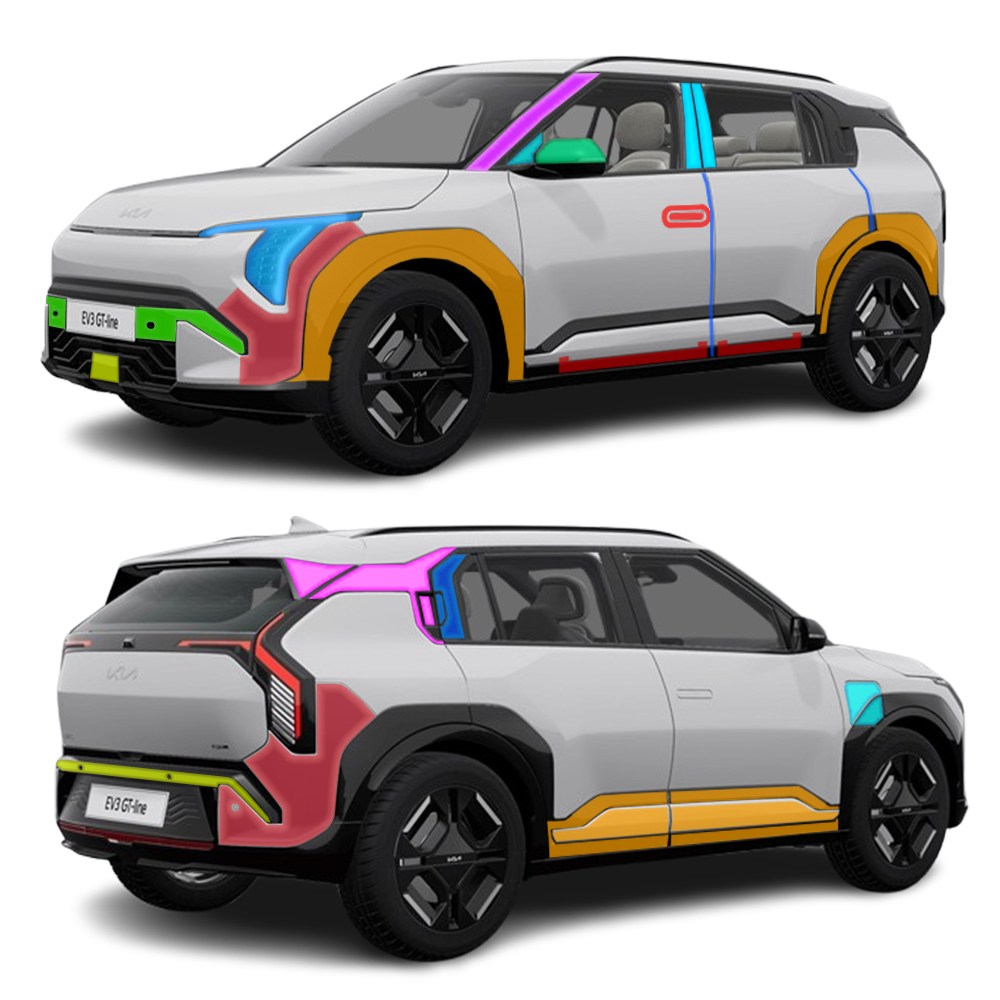 스킨엑스 EV3 GT라인 외장필수패키지D PPF 차량보호필름, 1개 397,000원