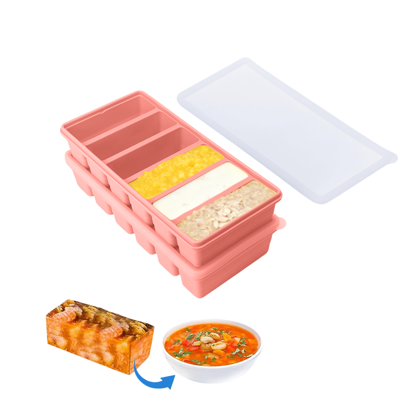 SMABAT 밀폐 실리콘큐브 2개세트 냉동 보관용기 얼음틀 실리콘 큐브 6구 1200ml 10,900원